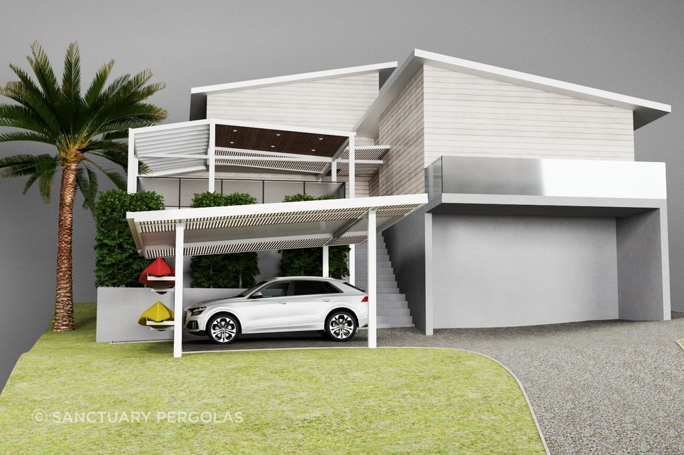 Sanctuary Pergolas creates detailed 3D renders at the concept stage to show how the pergolas will be architecturally integrated with the existing building.