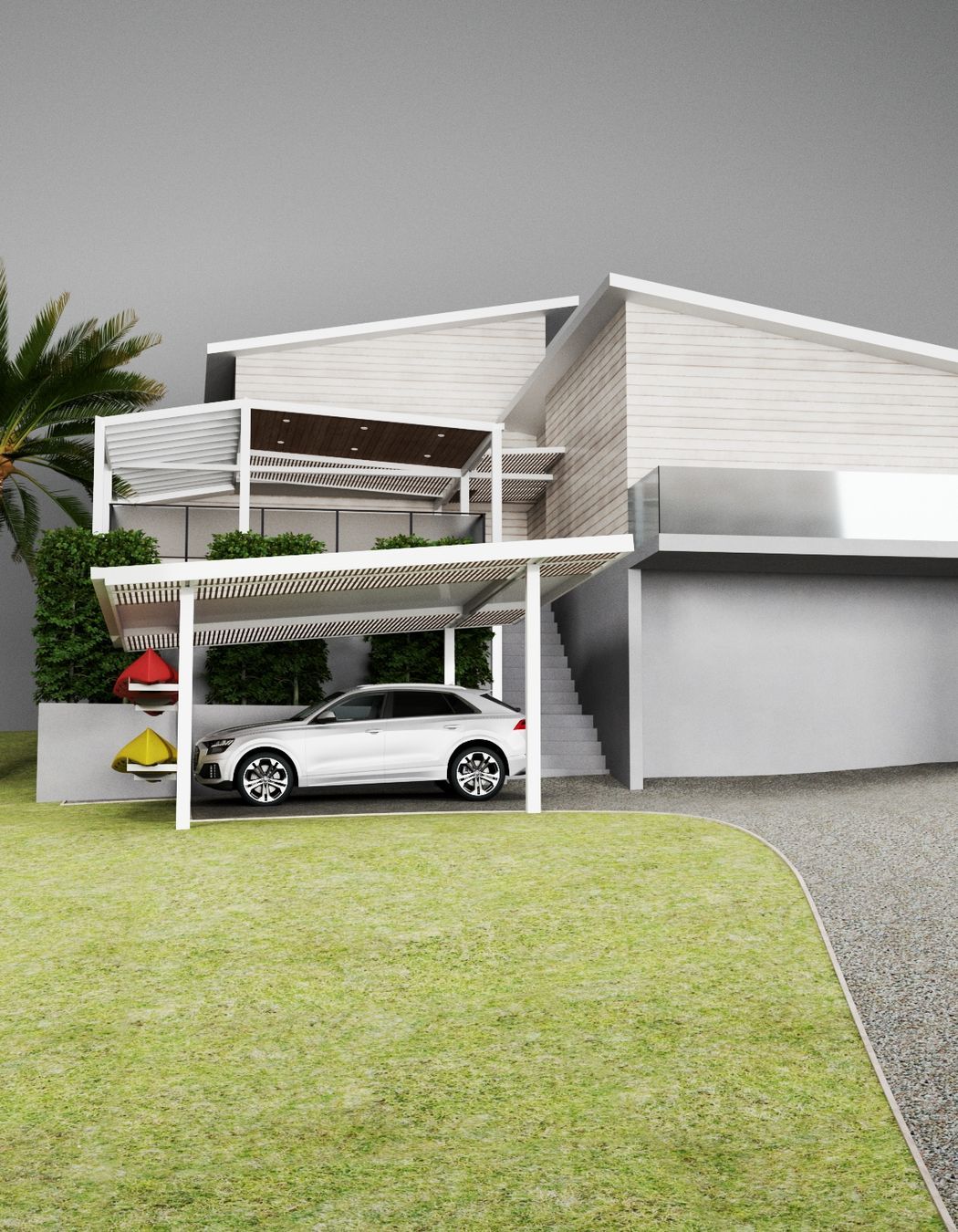 Sanctuary Pergolas creates detailed 3D renders at the concept stage to show how the pergolas will be architecturally integrated with the existing building.