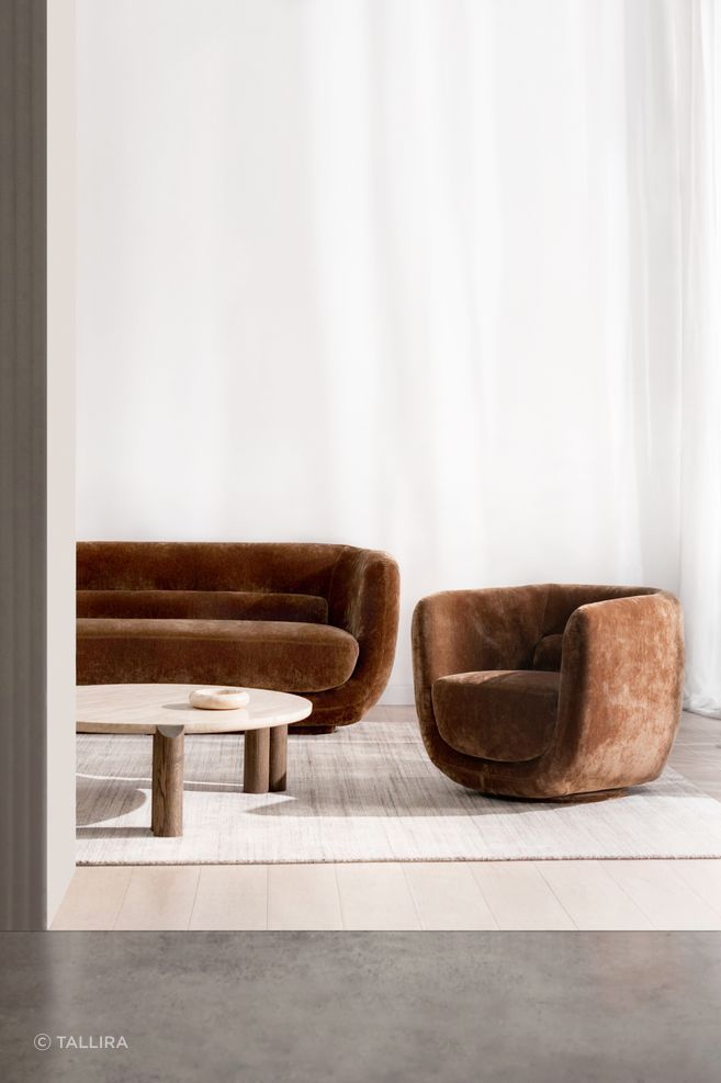 Luca Armchair in Copper.