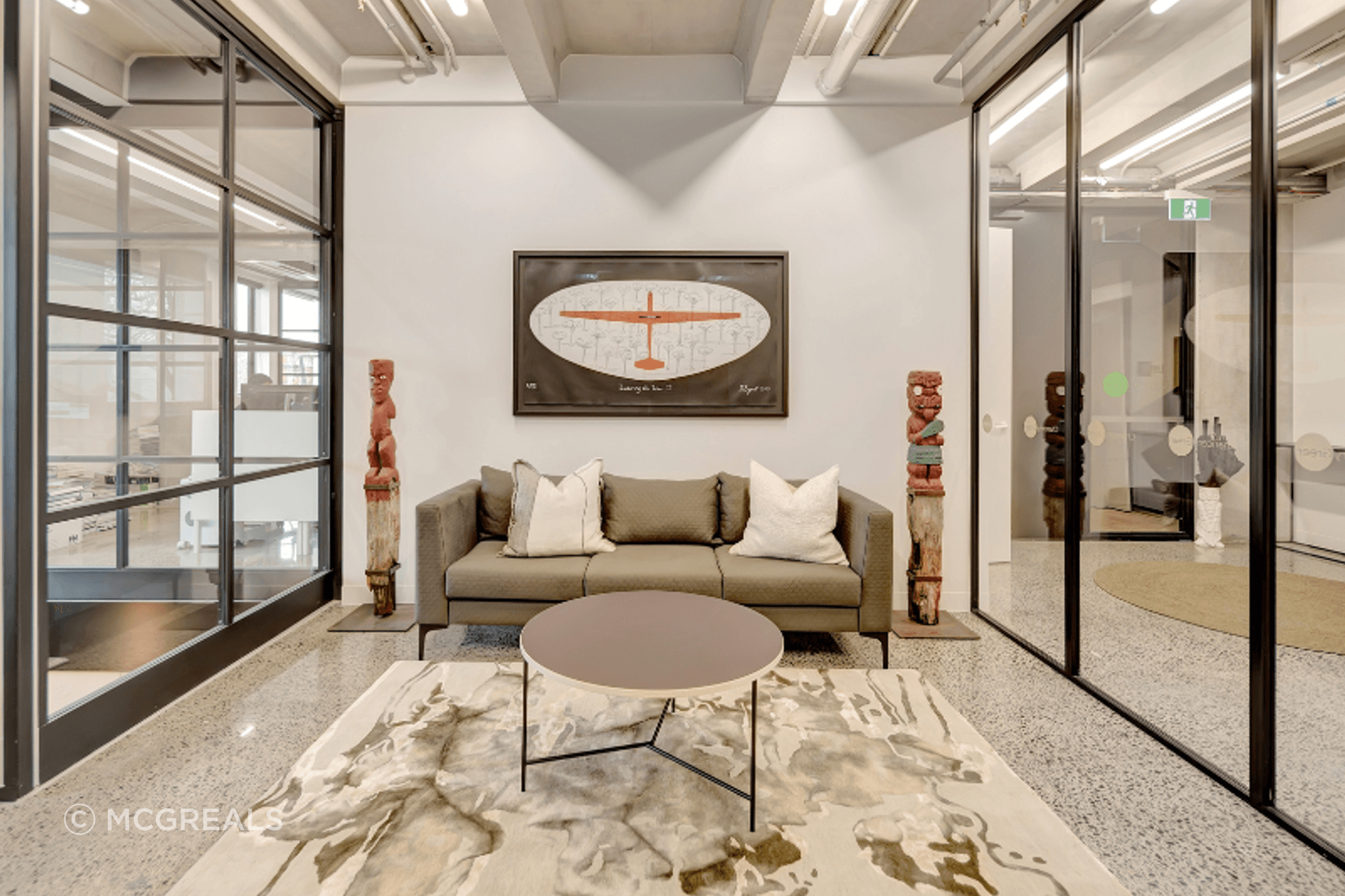 Using art that resonate with the company's values creates brand cohesion.