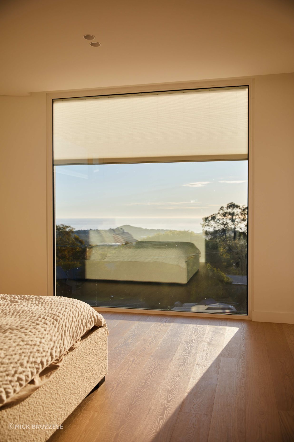 Elanora Heights property with modern automatic blinds by IG Blinds