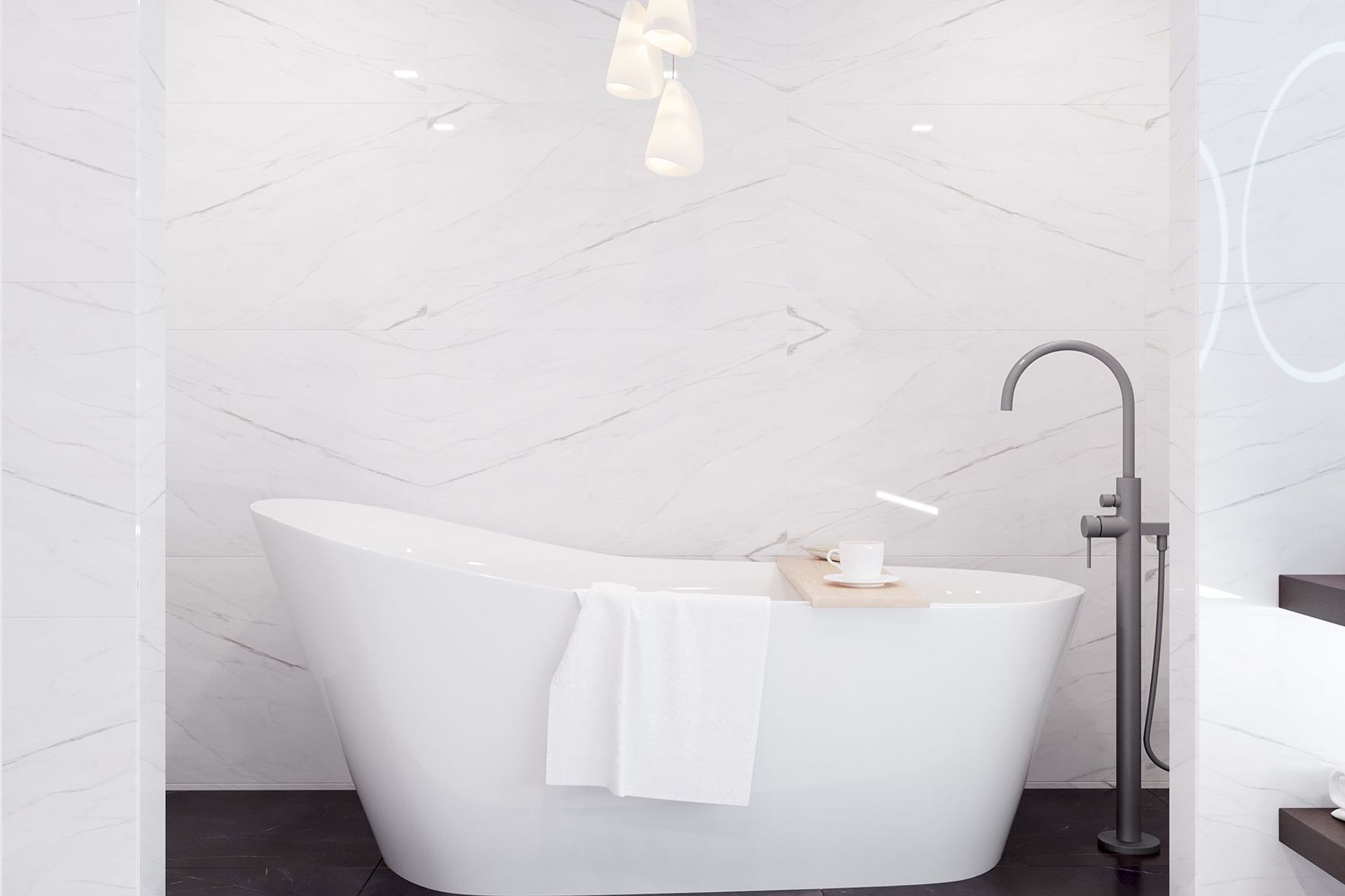Modern versions give a distinctly contemporary feel with captivating designs demonstrated by the 42nd Avenue Freestanding Bath
