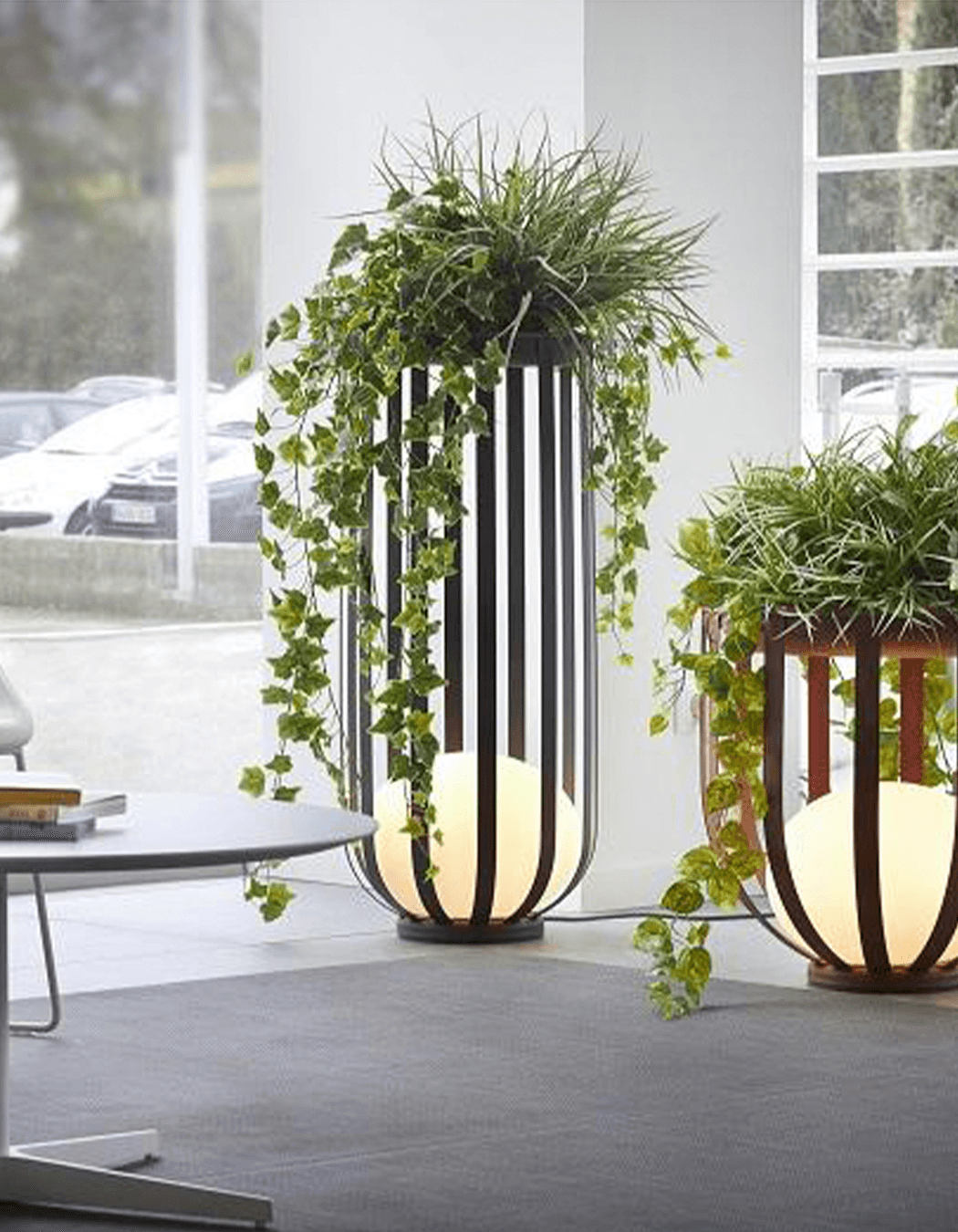The Bols Tall Outdoor Floor Lamp will illuminate your outdoor space, while keeping your plants safe and secure.