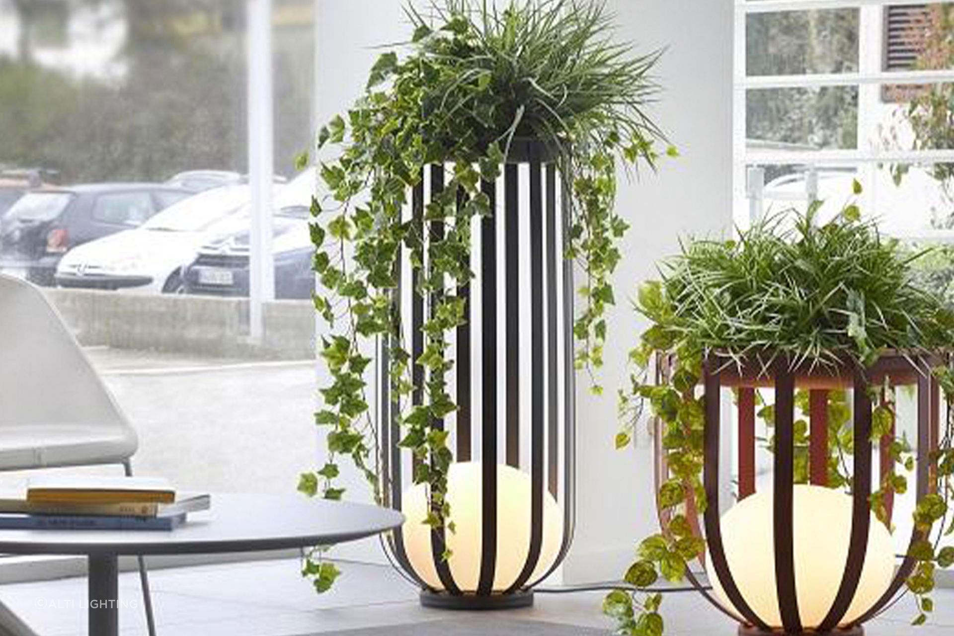 The Bols Tall Outdoor Floor Lamp will illuminate your outdoor space, while keeping your plants safe and secure.