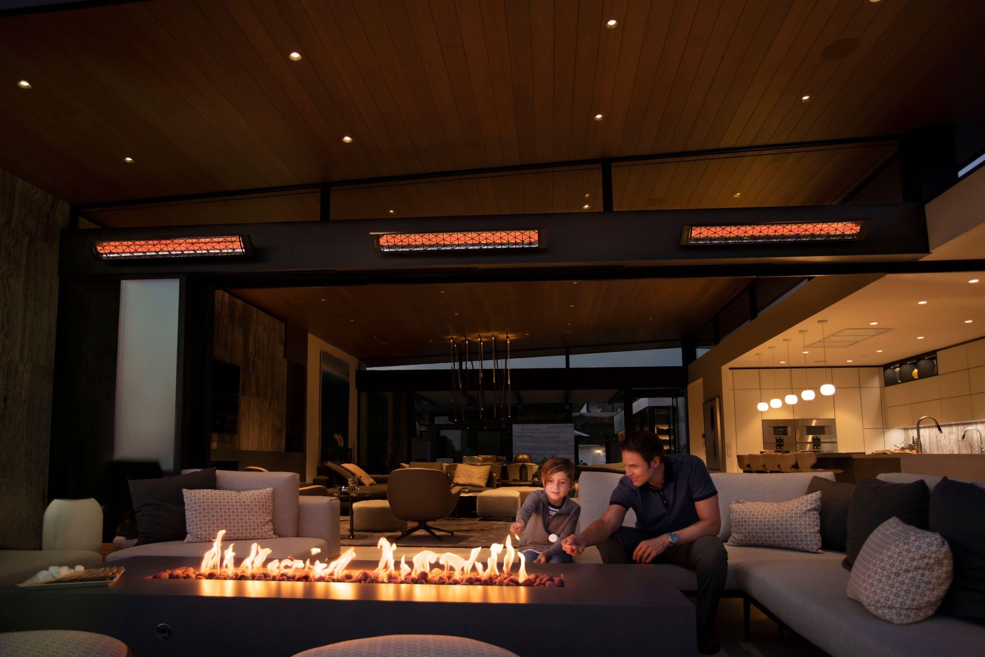 “I talk to a lot of people who are designing outdoor spaces and they haven’t thought about heating. You’ve got to invest in quality heating if you want to make the most of your outdoor areas — especially in places like Melbourne and Sydney where it really chills off in the evenings.”