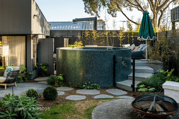 The Block's Leah and Ash welcomed an above-ground Plungie Arena.
