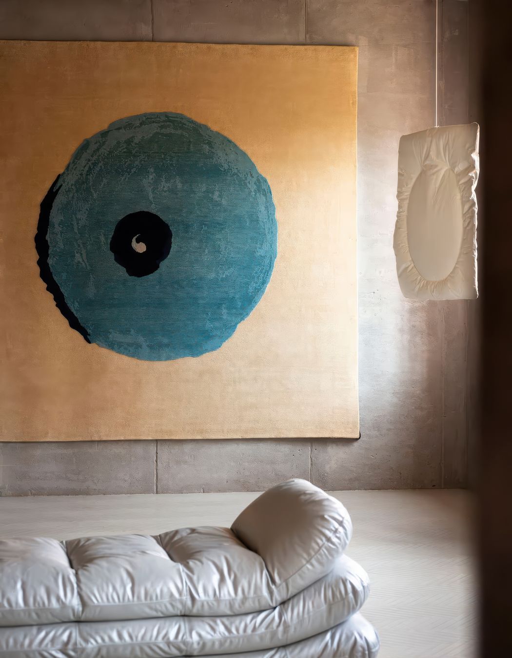 Rug design named 'Blue Tit' by Faye Toogood