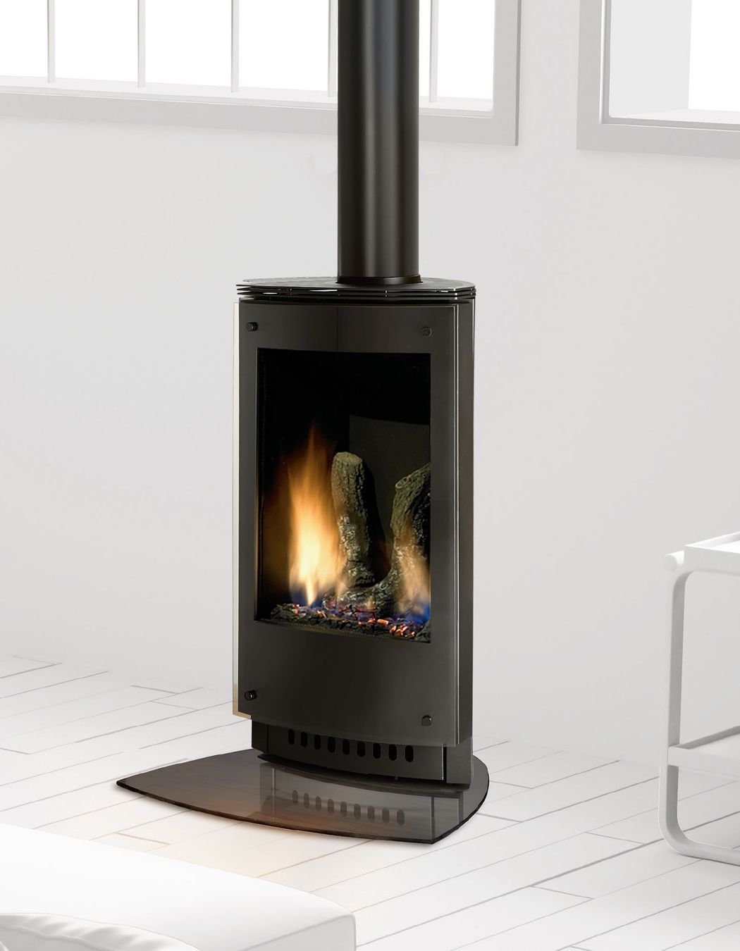 The VRTIKL by Horizon Fires offers a sleek design along with warmth and ambience.