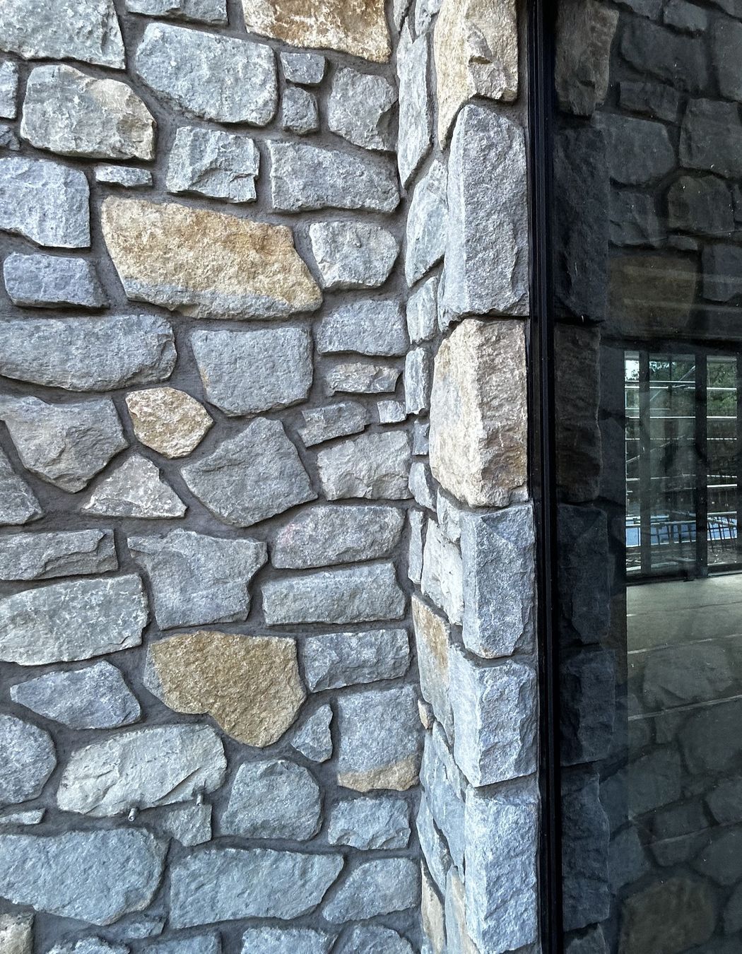 An uncommon blend of Grey and 'Two-tone' limestone