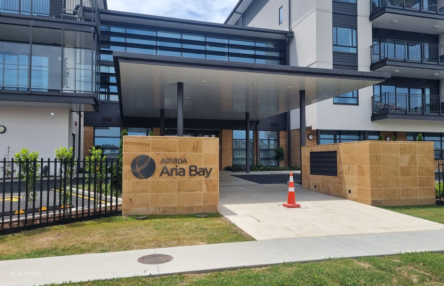 SwissGrip makes the tiled entry to this building safer for all.