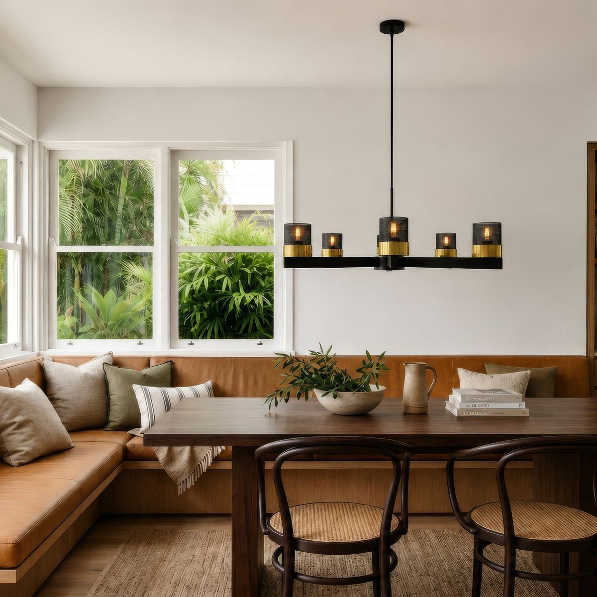 The new chandelier balancing industrial edge with decorative warmth