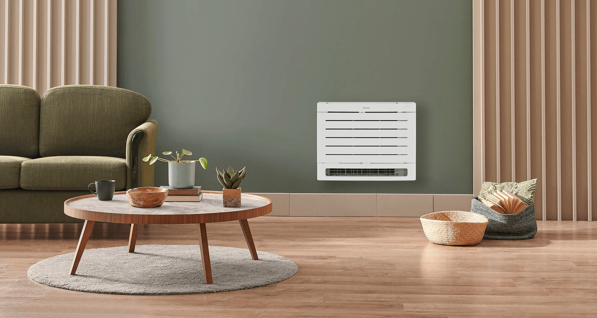 The Daikin Aura Floor Standing provides supreme comfort in the harsh cold climate with it’s powerful heating efficiency and award winning design.