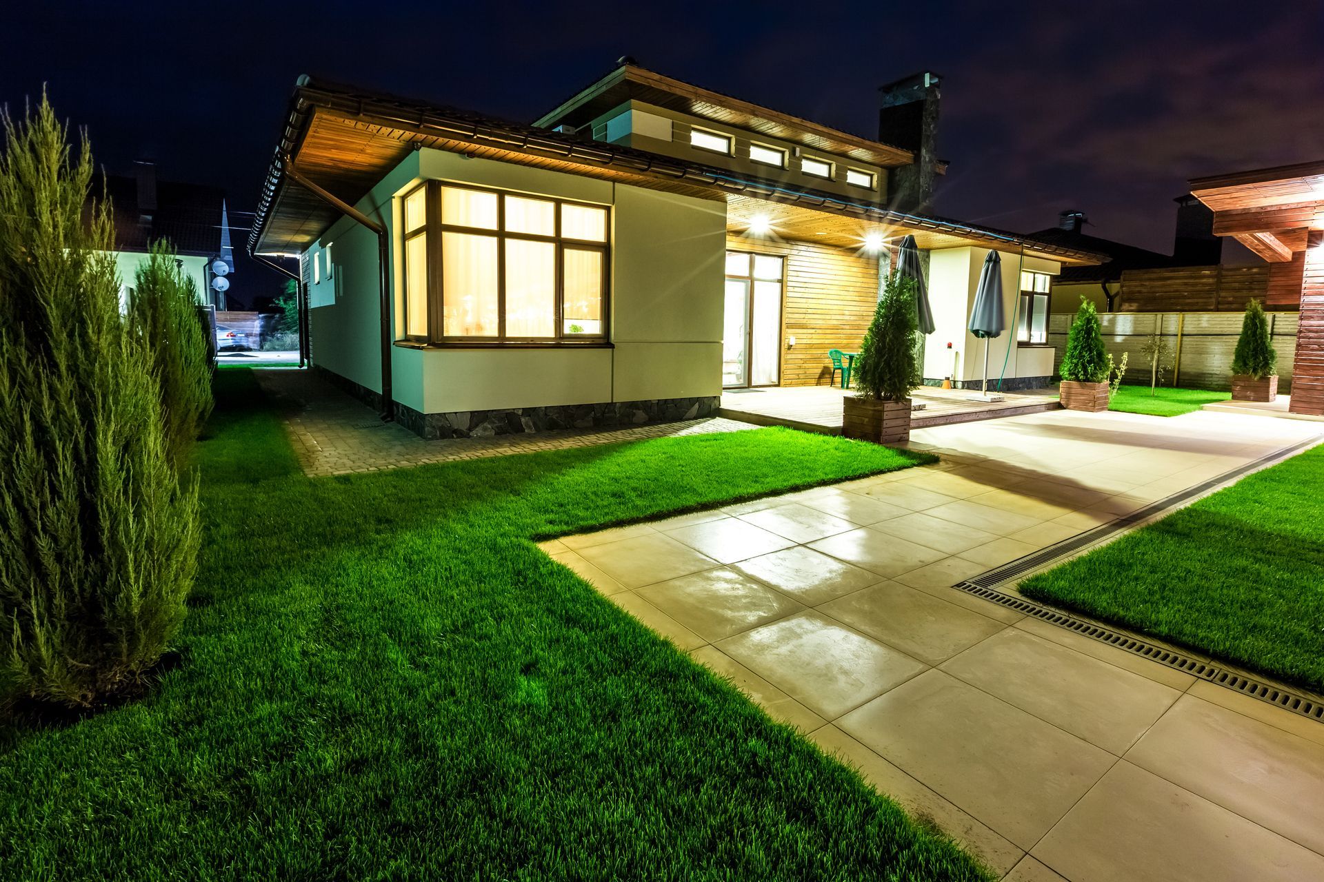 Outdoor lighting can make your outdoor space more usable.