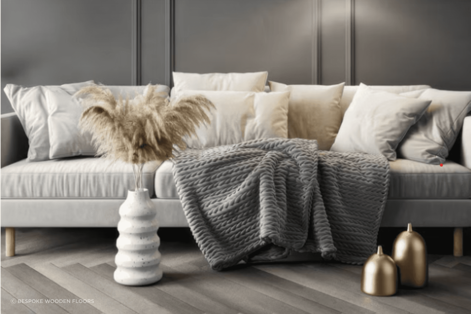 Engineered timber floors in a herringbone pattern lay are a leading trend.