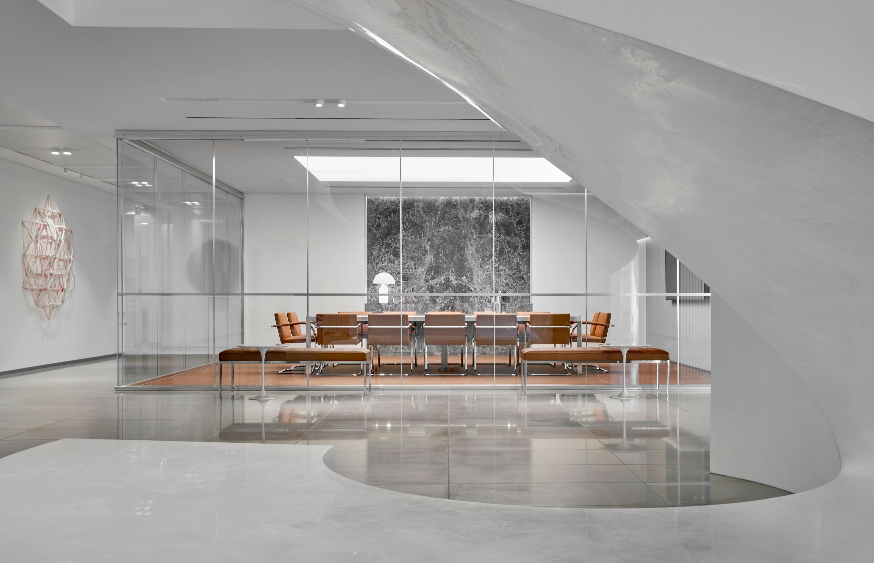 Brookfield Properties HQ featuring Skheme's grey Lloret marble.