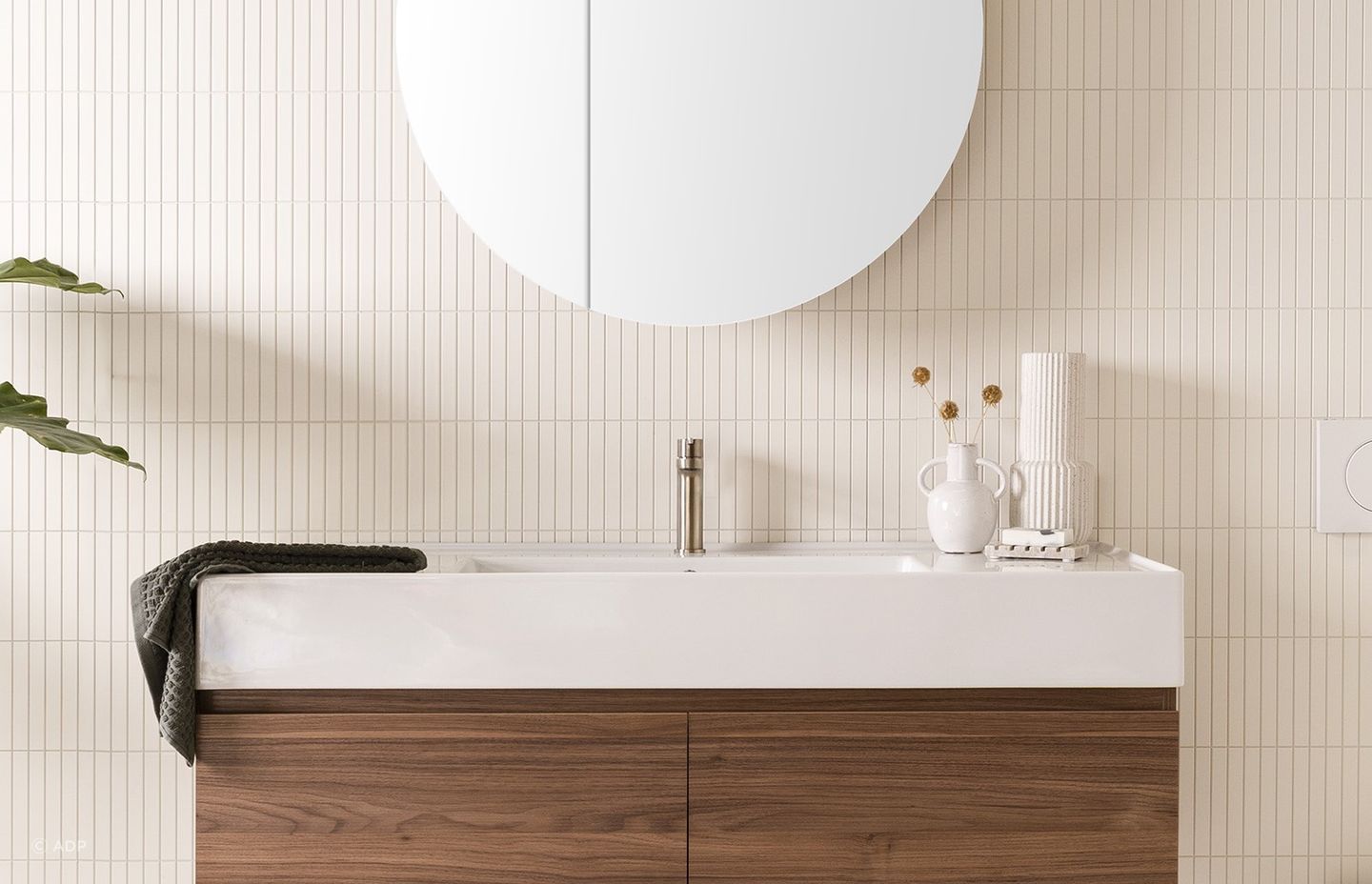 For a sleek and sophisticated look, an undermount choice like the Capri Vanity makes an excellent choice