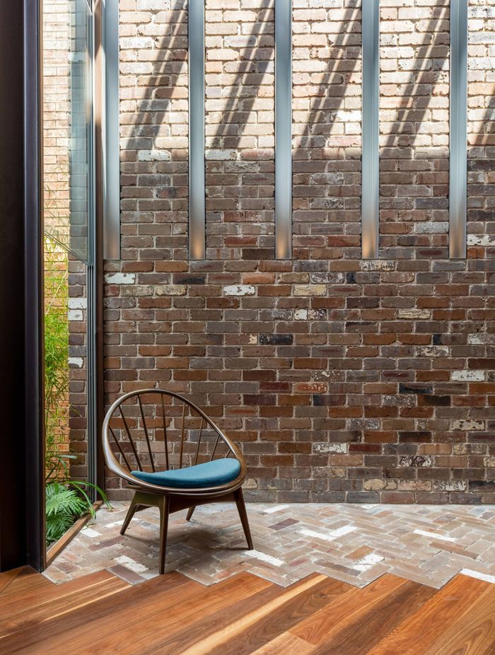 The work of CplusC Architects + Builders, ZZ Top House features recycled dry-pressed bricks from The Brick Pit.