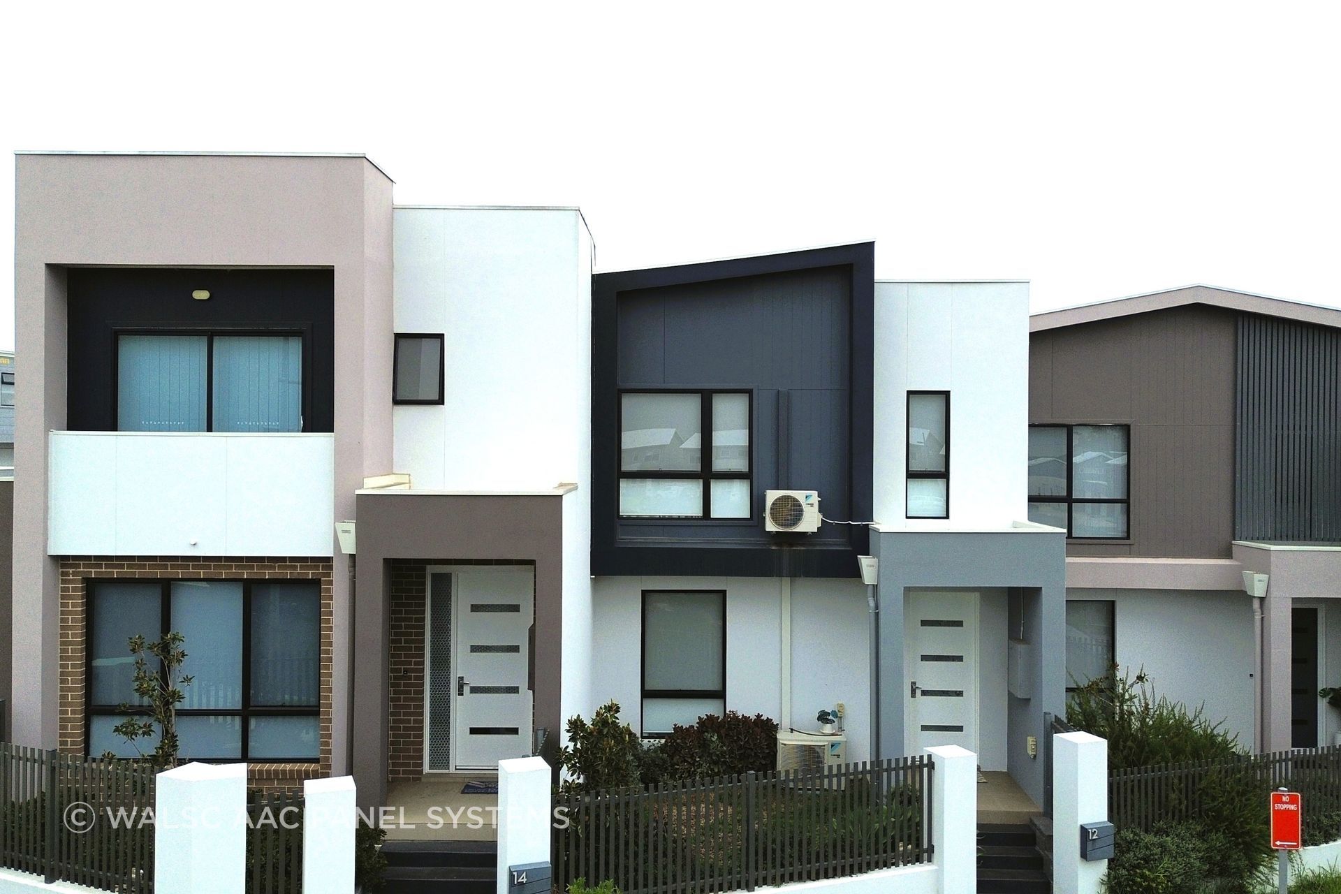 Oran Park, NSW residential development features Walsc 50mm Inter-tenancy Wall System and 75mm External Wall Cladding.