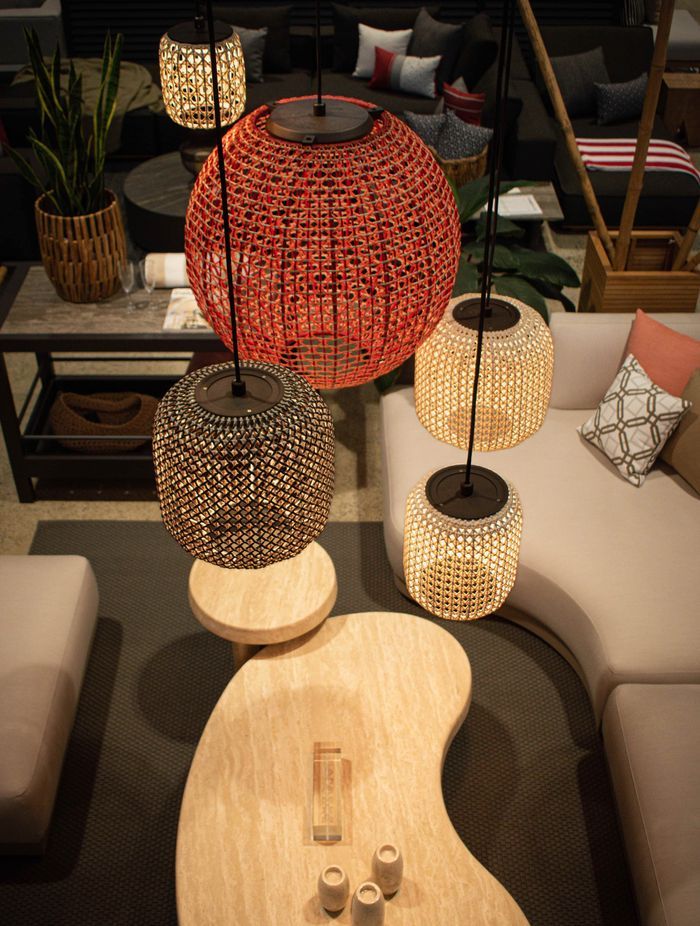 Handwoven pendants made in Barcelona