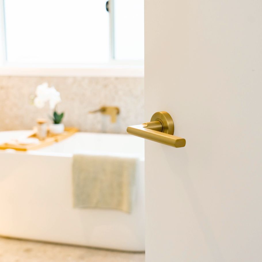 Add bold style to your home with the Lockwood Vivid door hardware range