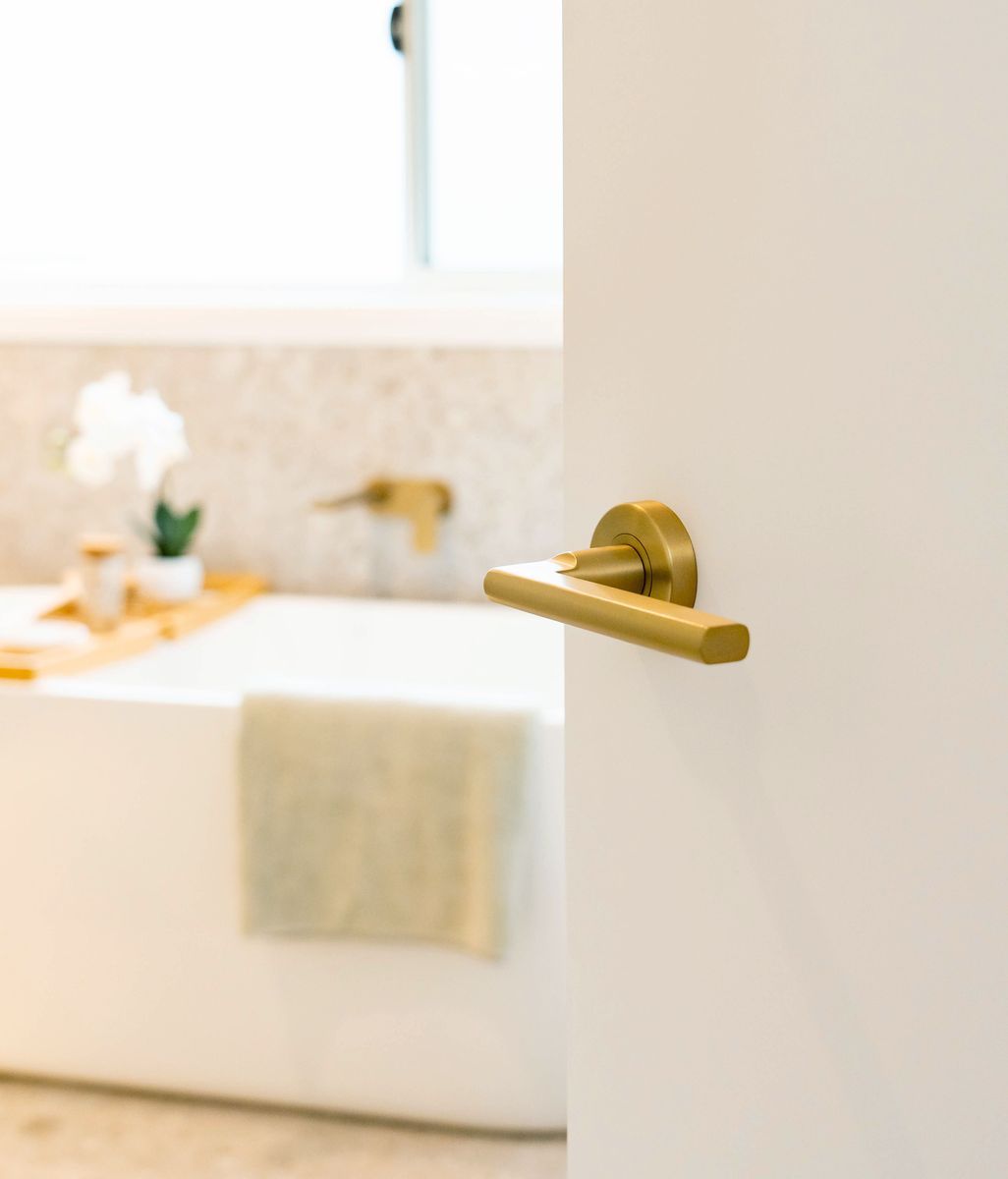 Add bold style to your home with the Lockwood Vivid door hardware range