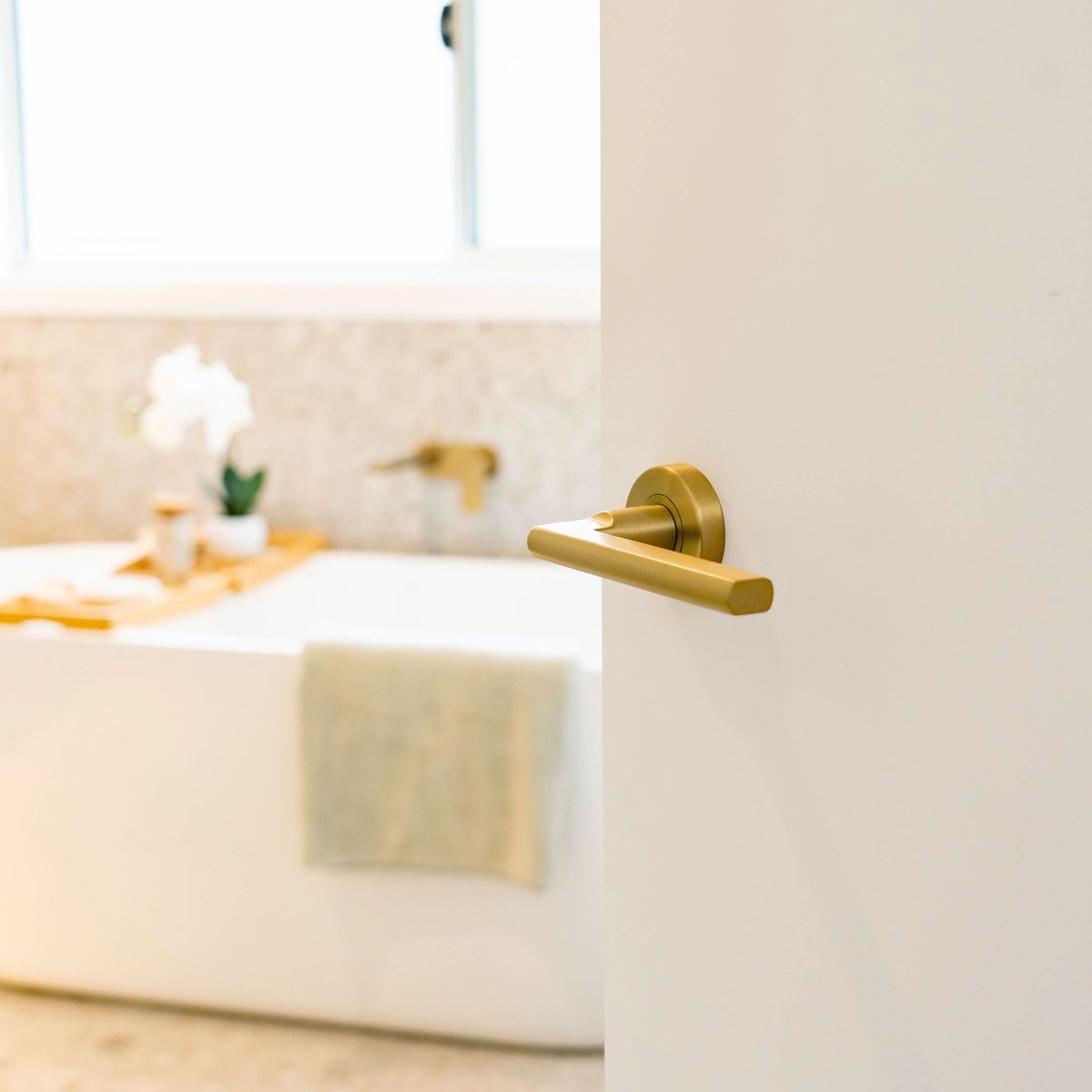 Add bold style to your home with the Lockwood Vivid door hardware range