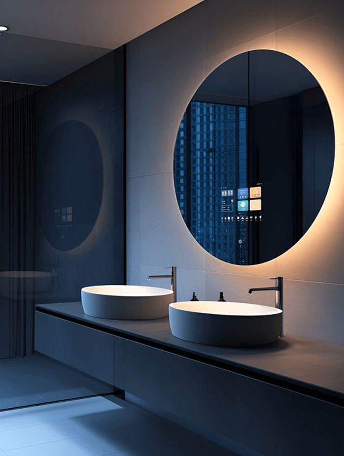 Equipped with an advanced Android system, the Delta Smart Mirror brings entertainment and functionality to your daily routine.