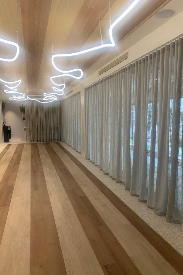 In the interior, curtains can now be fully automated.