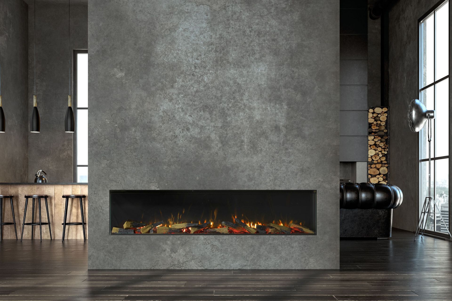 The ES 1800 combines an impressive length of 1.8 metres with its realistic flames to create a truly captivating focal point. Prepare to be mesmerised as the flames dance and flicker, bringing warmth and charm to your space.