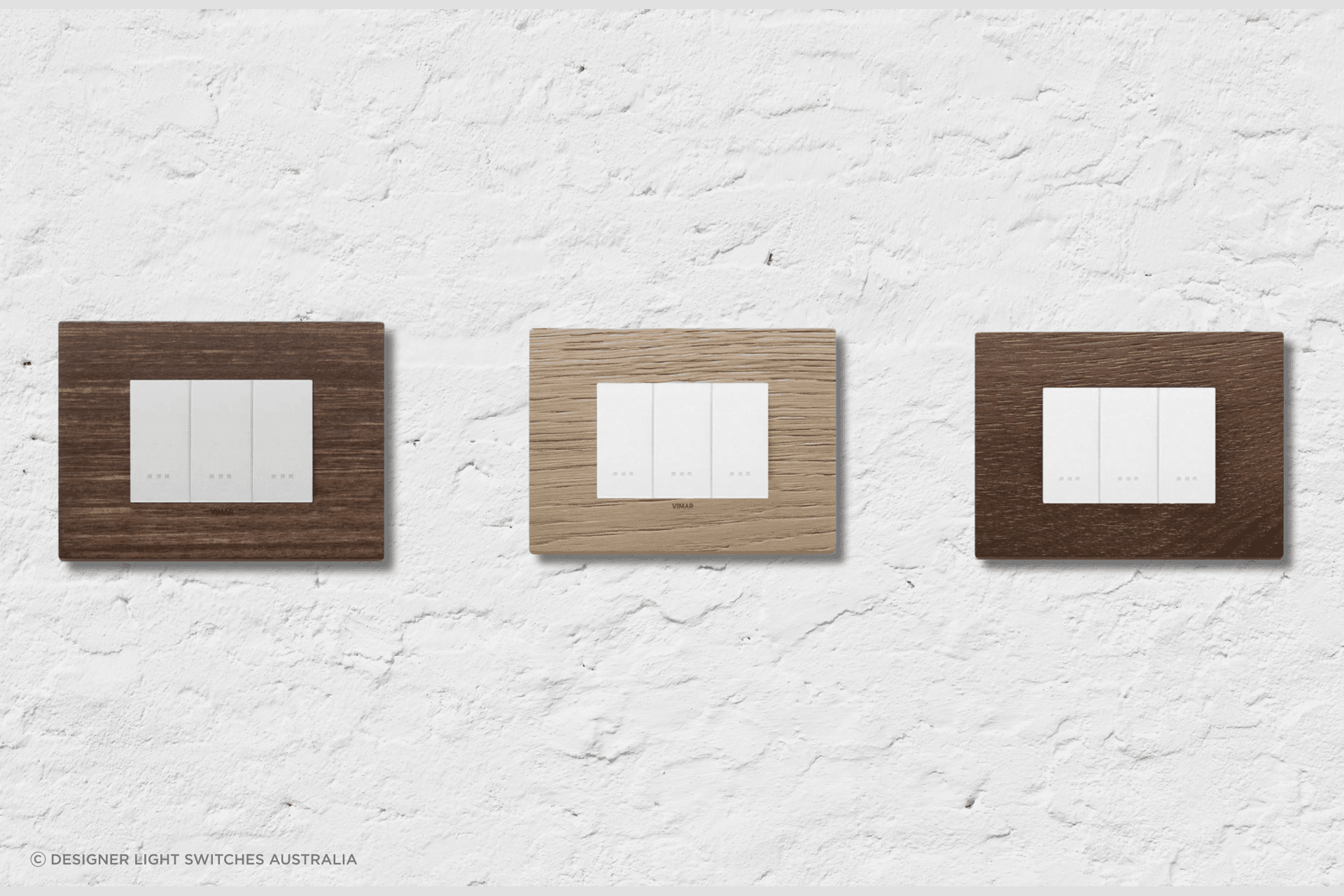 Eikon Exé Wood Styled Light Switches