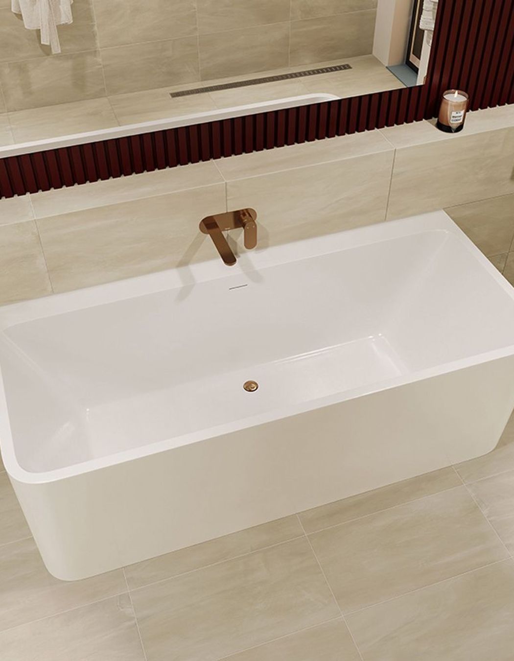 Empire Slim Basin/Bath Wall Mixer Set, Oval Plate
By Fienza