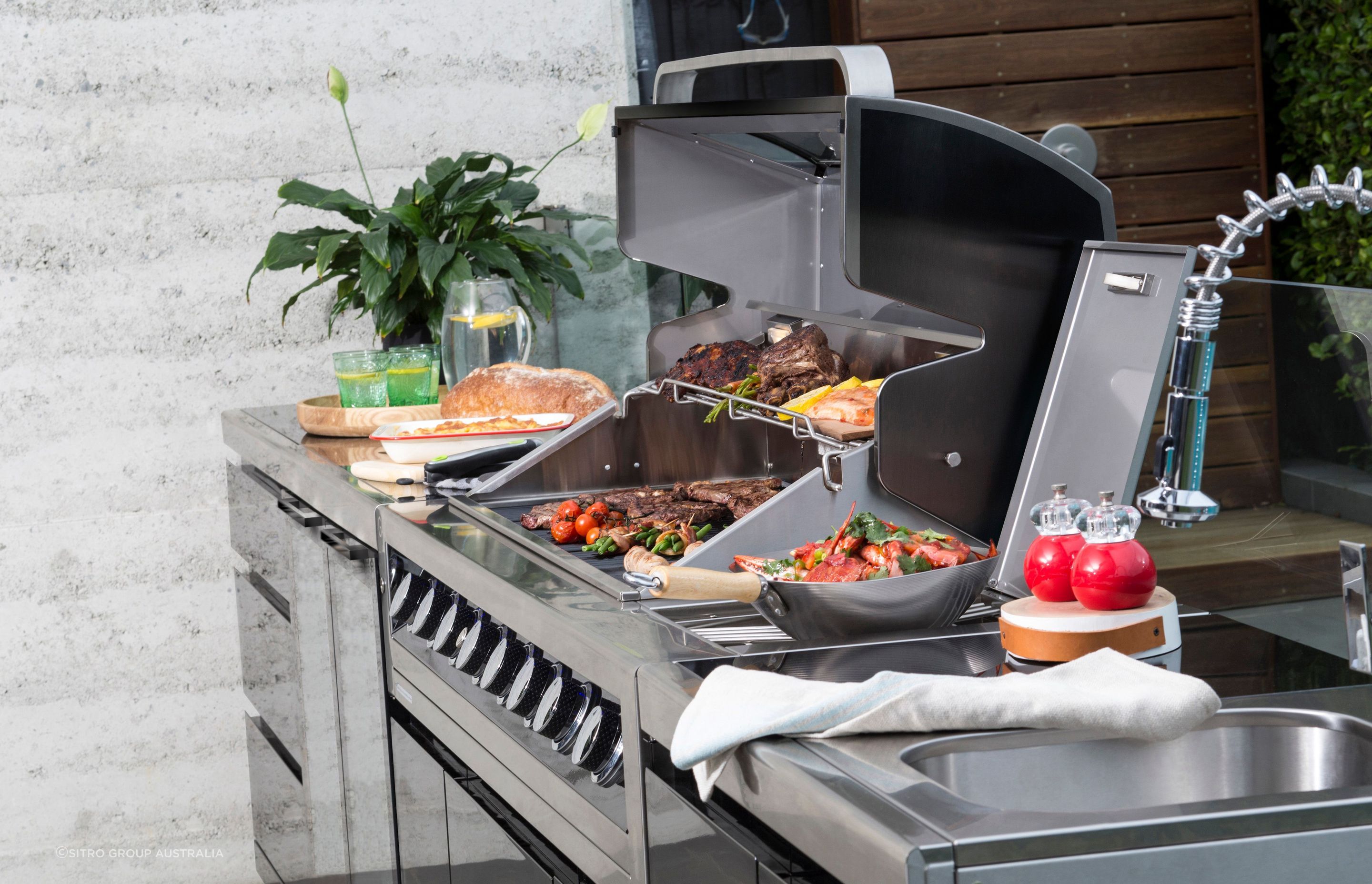 Gasmate BBQs and outdoor kitchen modules are a stylish addition to any alfresco space | Sitro Group Australia