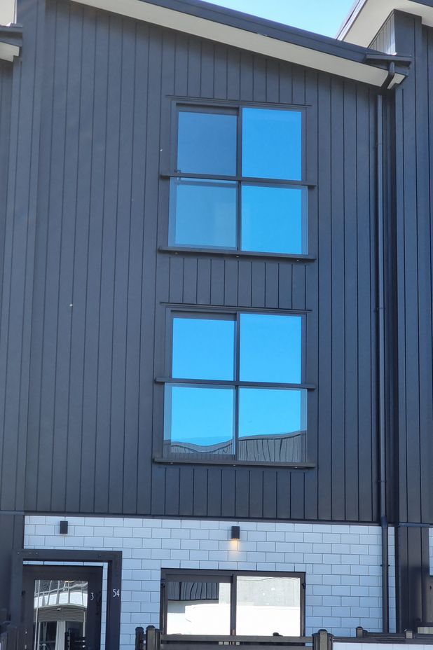 The Juliette balustrade can be custom powder-coated to match the building.