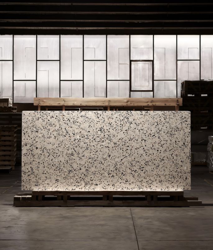 Fibonacci ups the design ante with new extra-large terrazzo slabs