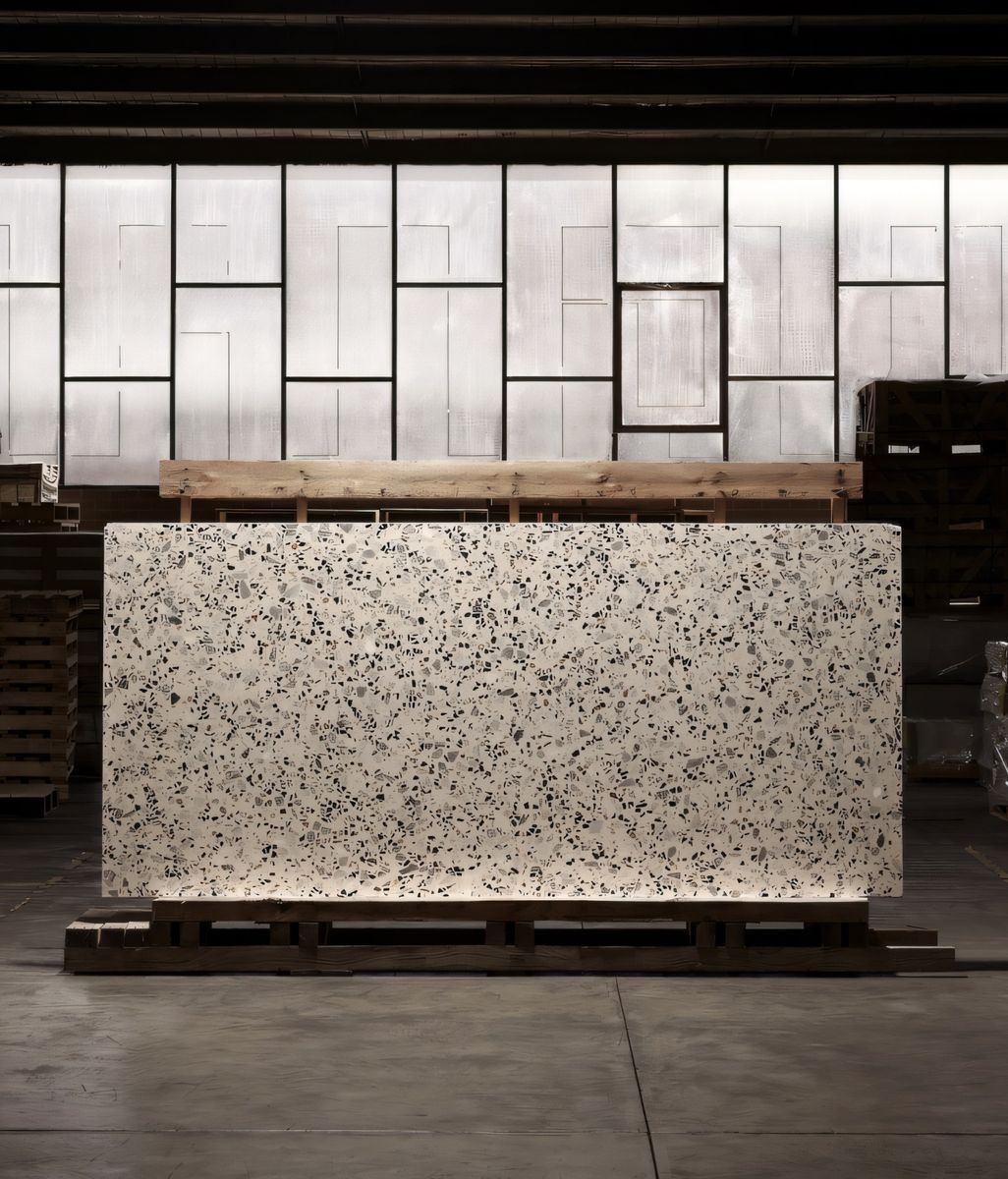 Fibonacci ups the design ante with new extra-large terrazzo slabs