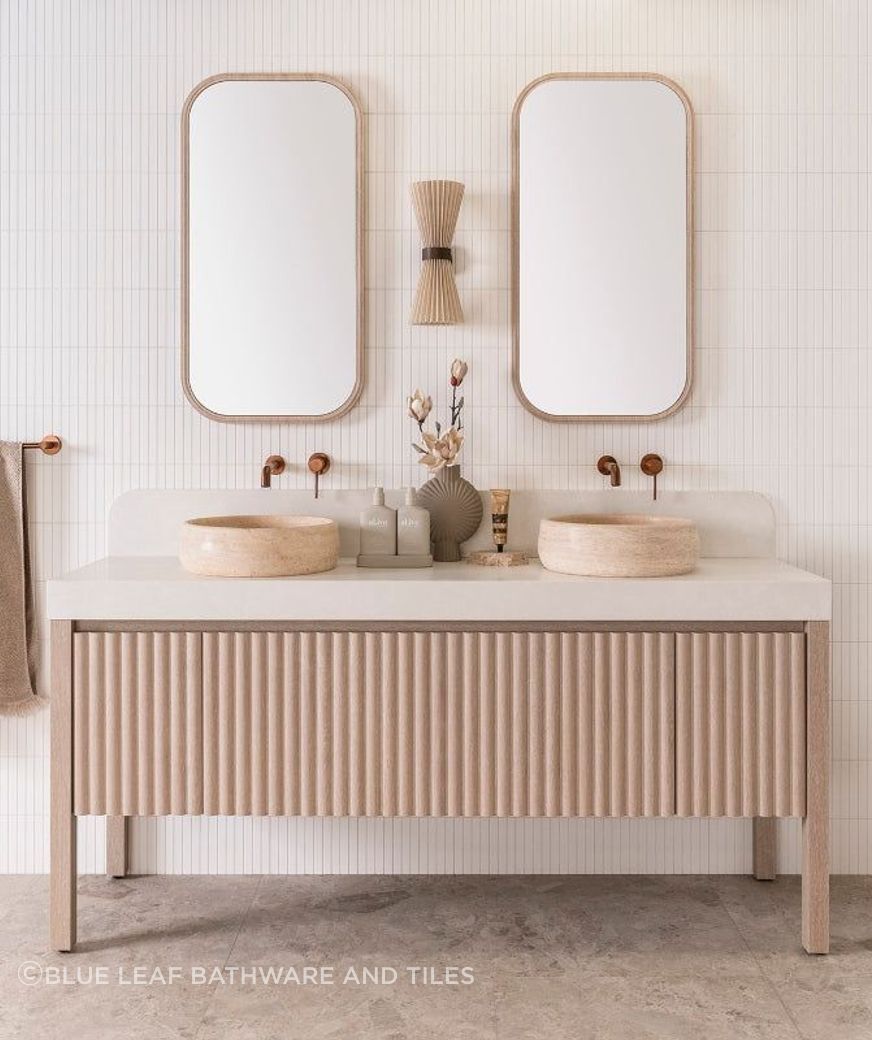 The ADP Harper freestanding vanity is Australian-made and mimics traditional timber furniture.