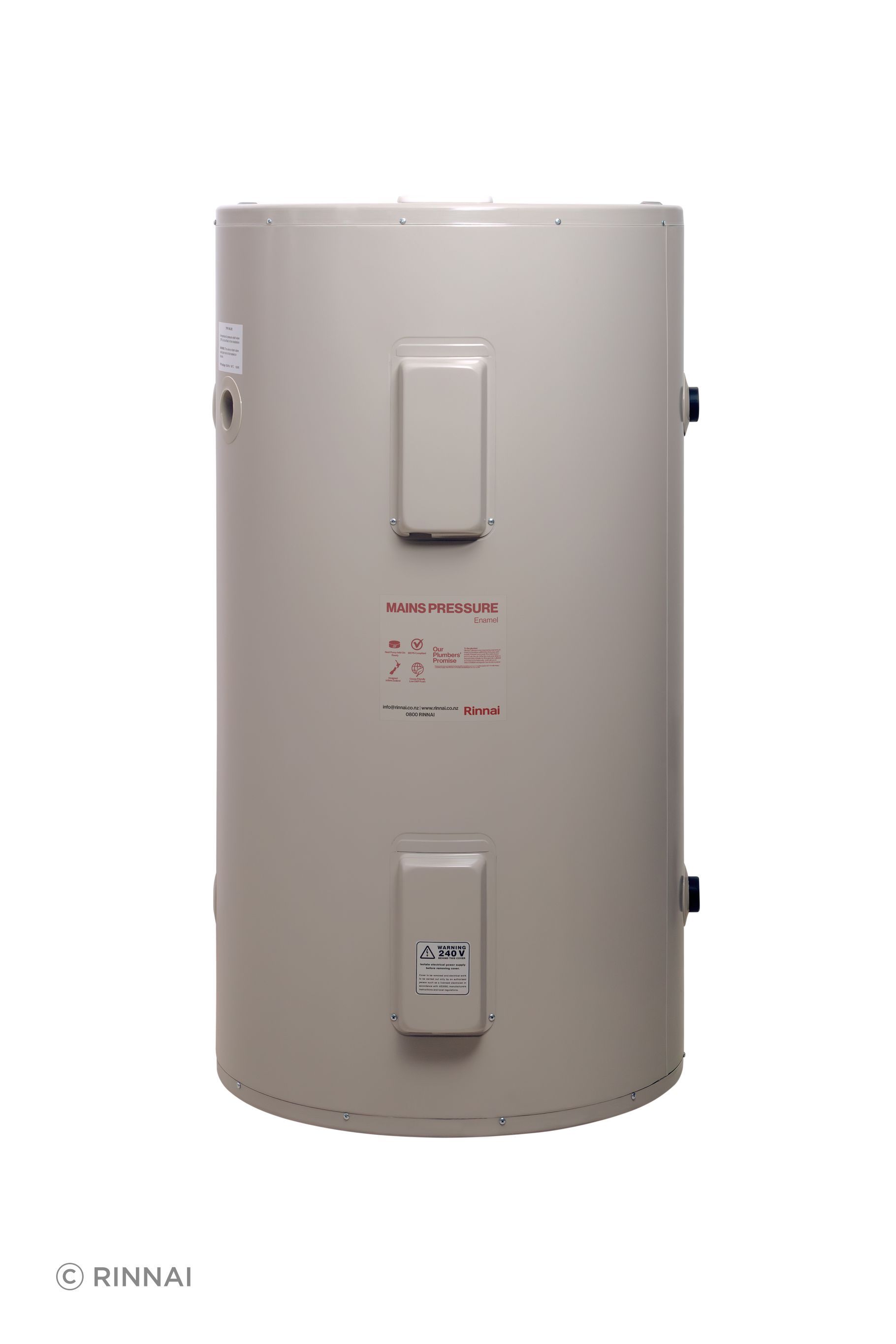 The 275 litre cylinder heats from the top down, so you always have hot water available.