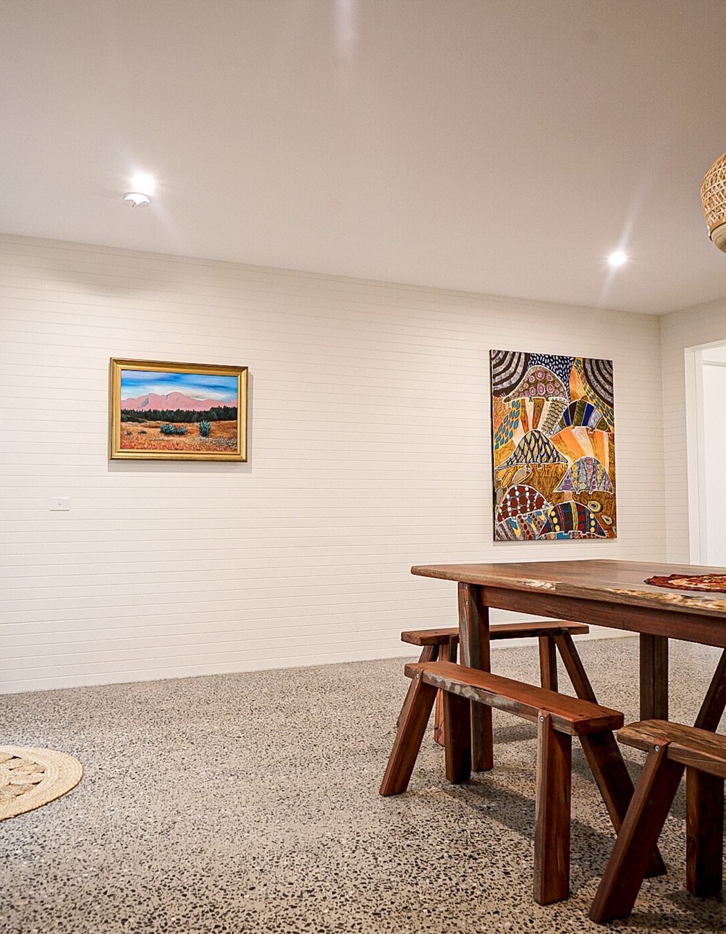 Polished concrete brings a streamlined, stylish aesthetic to any home