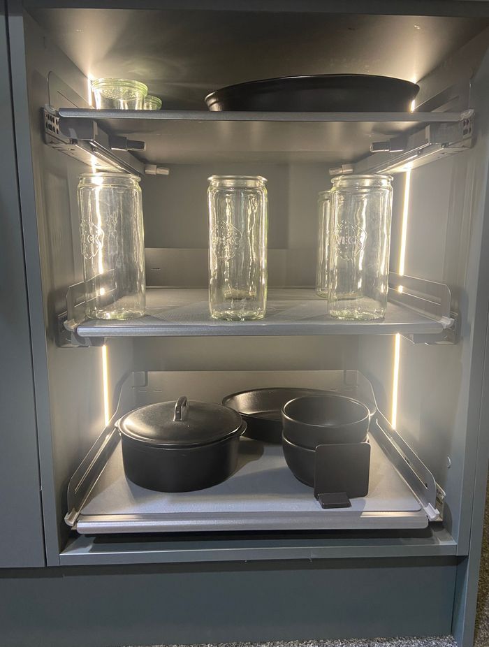 Lighting makes finding the right piece easy