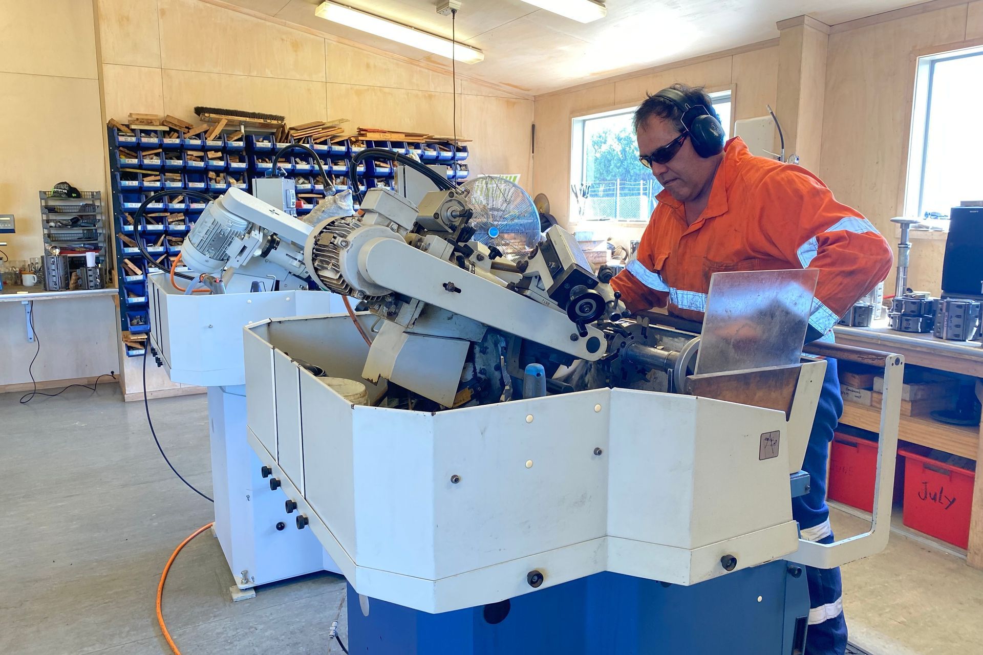 Cleland's planer machine.