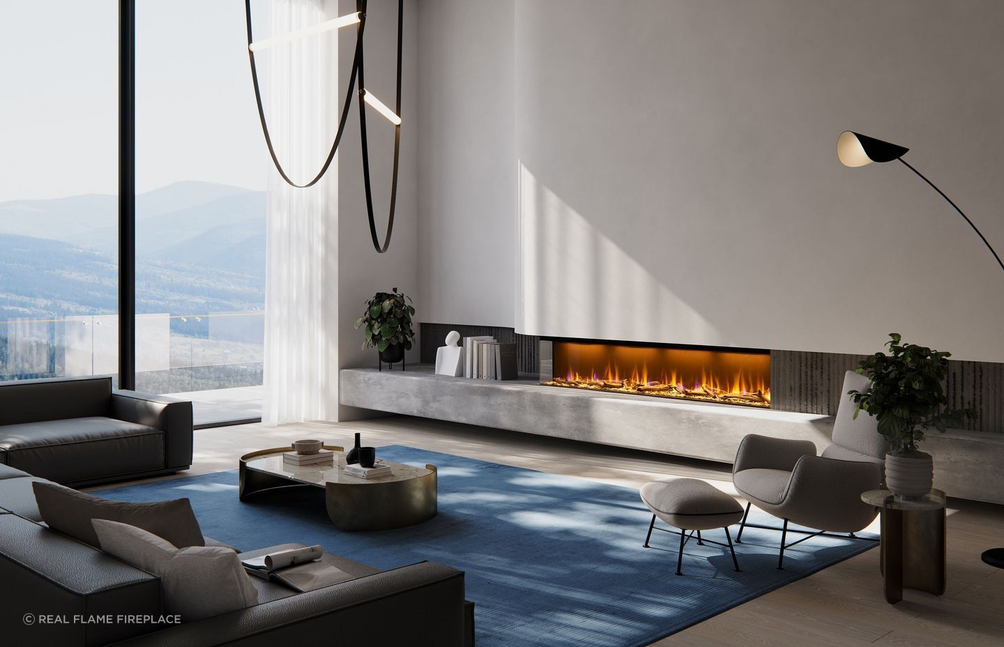 You can personalise the fireplace with distinct media bed options and flame colours to reflect a unique style.