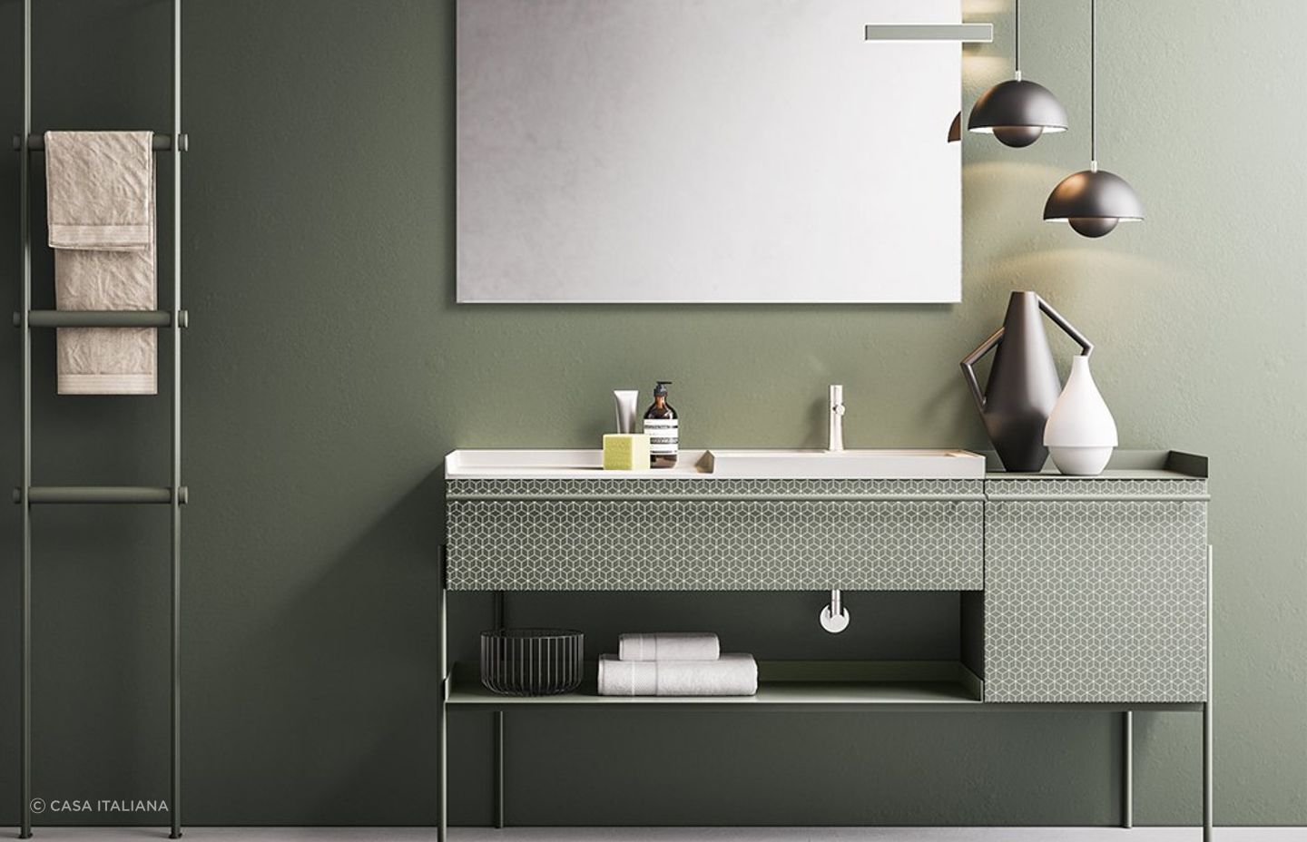 The Industrial Vanity by Ardeco captures this contemporary interior style perfectly.