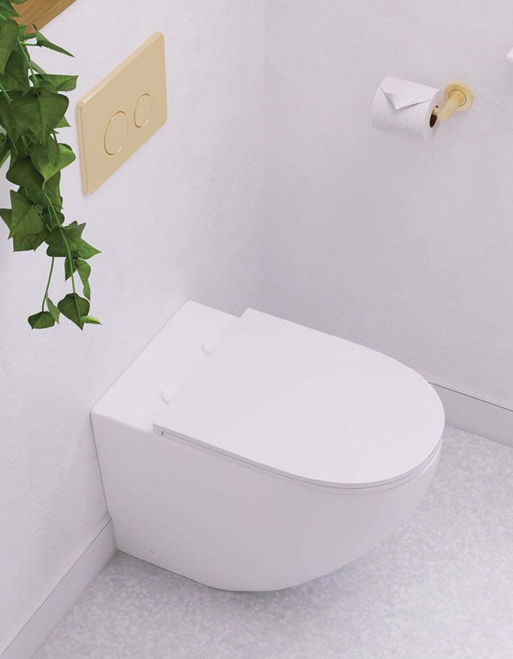 The whisper-quiet, rimless Tornado flush, is just one of the great features of the Koko Wall Faced Toilet Suite.