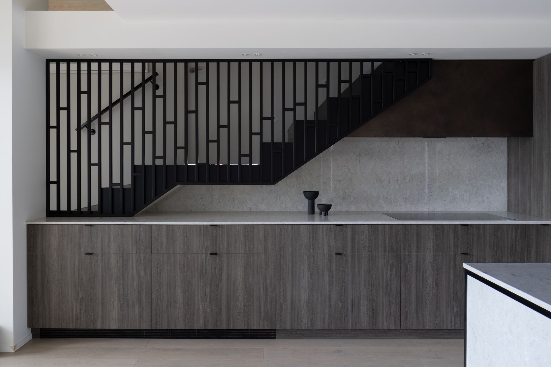 These decorative steel balustrades look stunning in this Redcliffs House project.