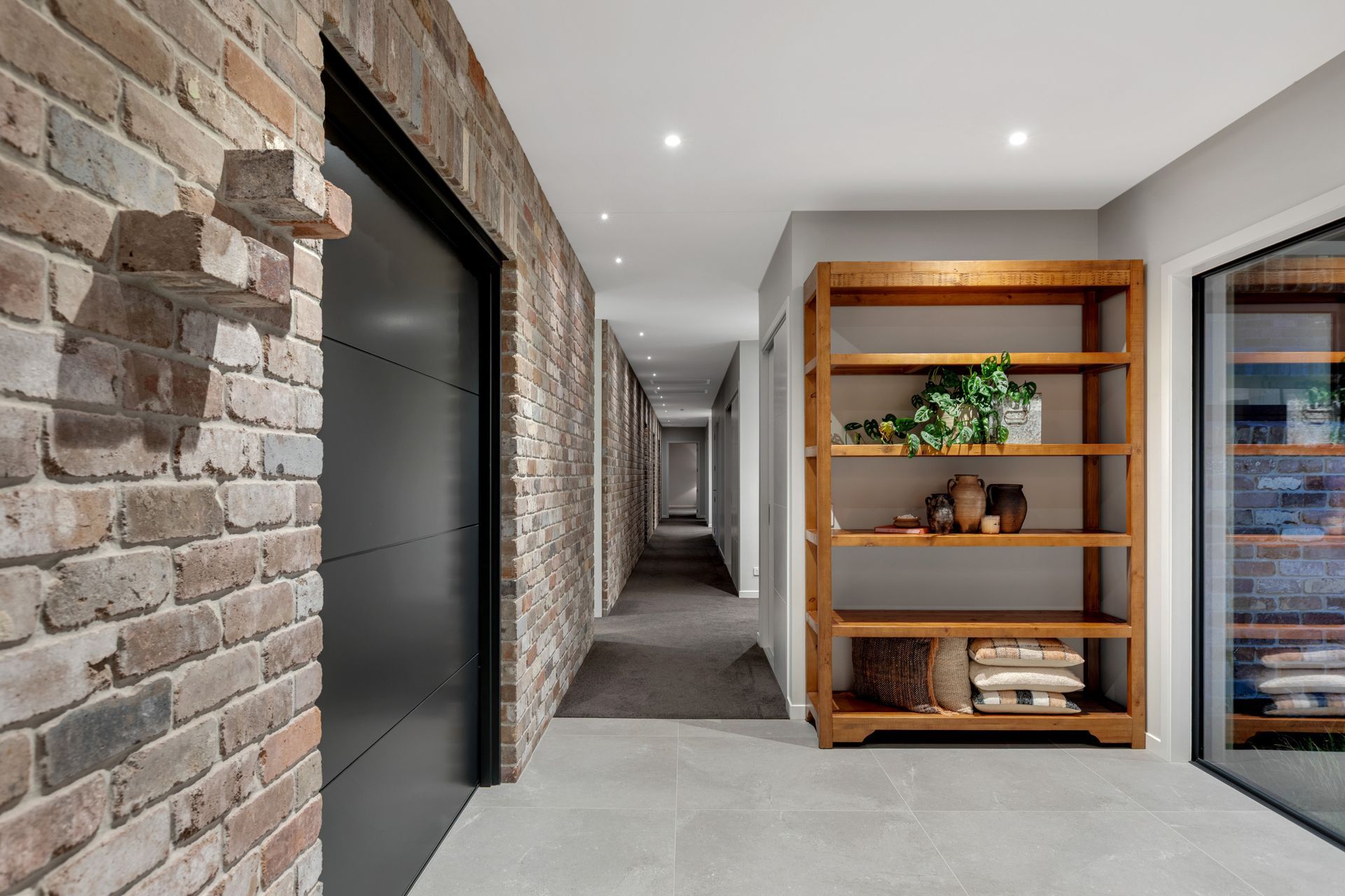 Recycled bricks can be used for both interior and exterior applications.