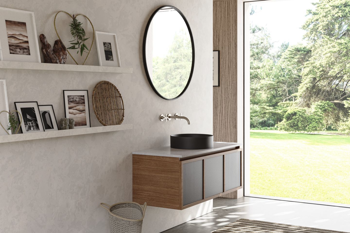 Maglia is available in 10 high-grade timber finishes, with three top options and four woven panel finishes to choose from.