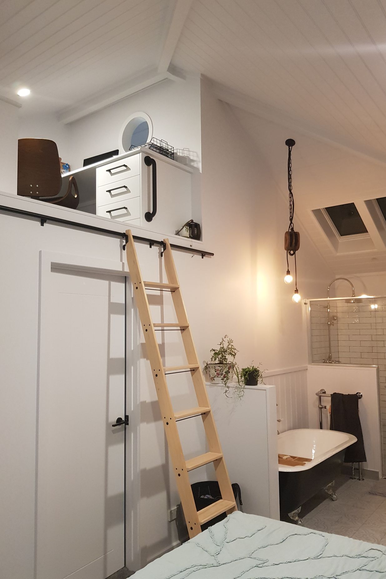 Installing a ladder means double-heights spaces can be utilised.