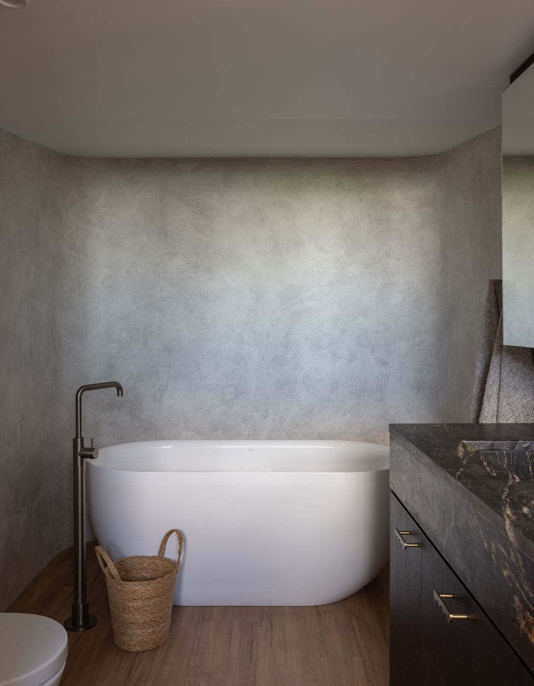 WISE Wood's soft grain and balance of honey and ashy hues add warmth to the space in both colour and texture.