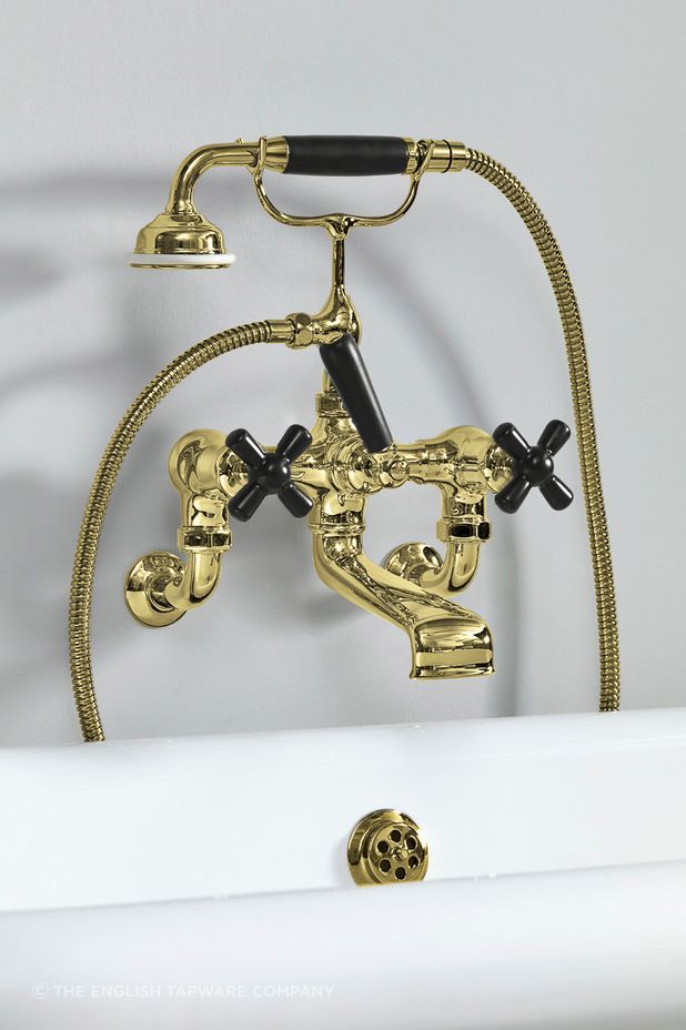 Ink Gloss Black Rockwell Tapware - The Water Monopoly with shower head
By The English Tapware Company