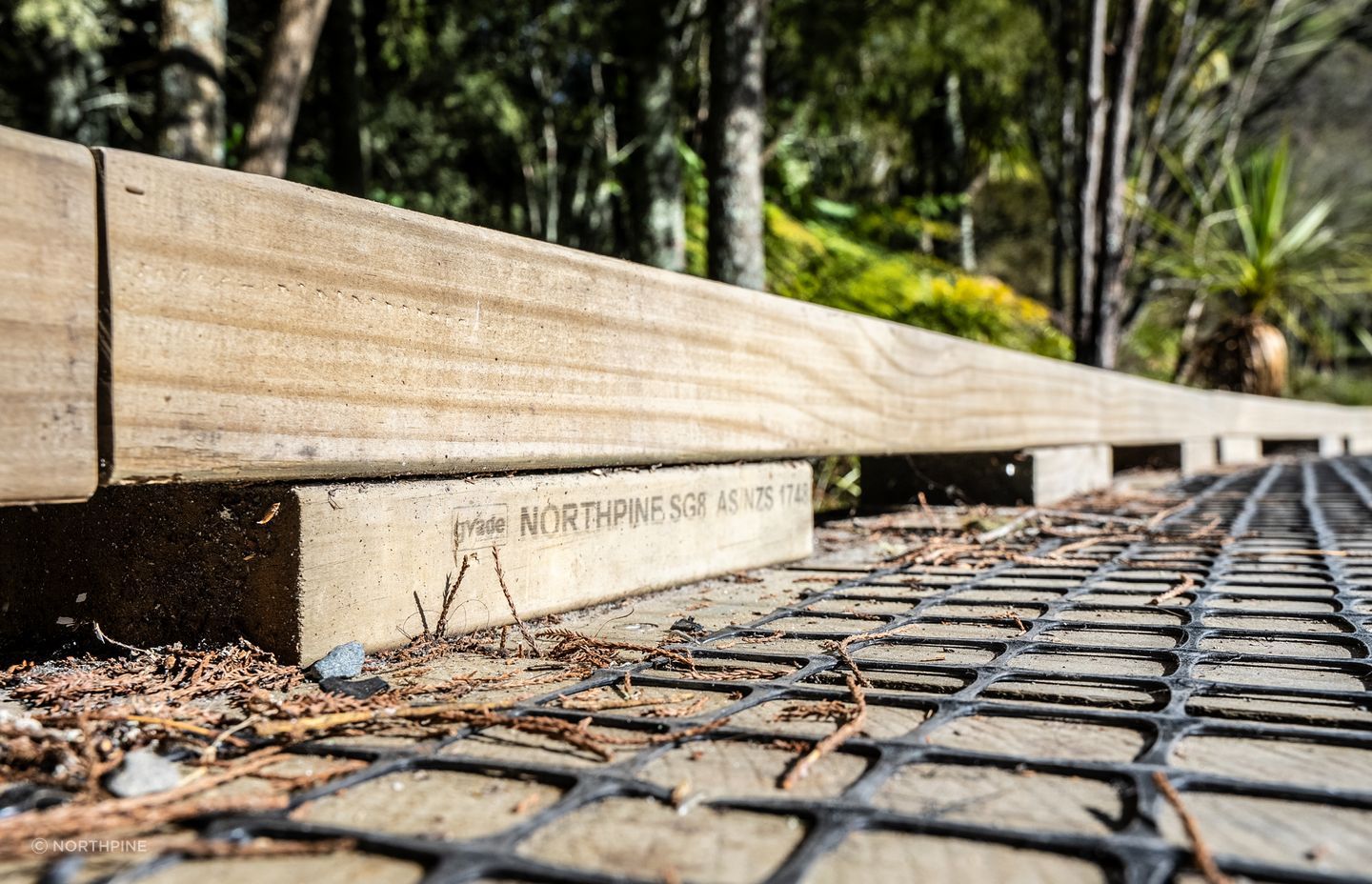 On some parts of the walkway access was tricky, requiring materials to be helicoptered in.